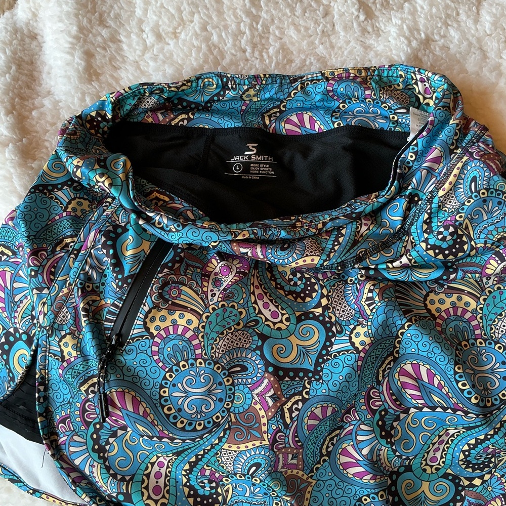 Vibrant Paisley Skater Skirt